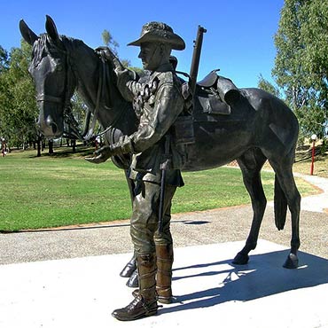 Bronze Light Cavalry Memorial
