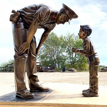 Custom Law Enforcement Statue Design.