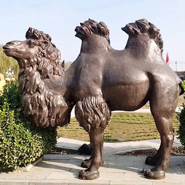Life-sized Bactrian camels