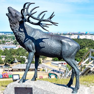 bronze elk statue life size