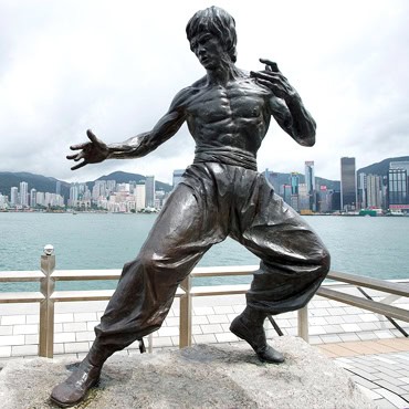 Bronze Kung Fu Bruce Lee Statue